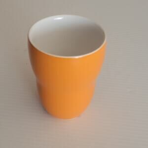 Starbucks By Aida Coffee Mug Cup Ceramic Double Wall Thermal Tumbler Orange